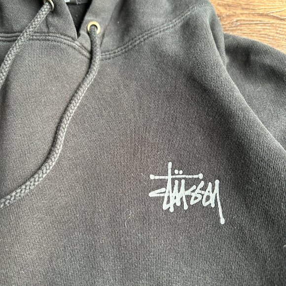 Stussy Hoodie Black XL - Picture 3 of 8